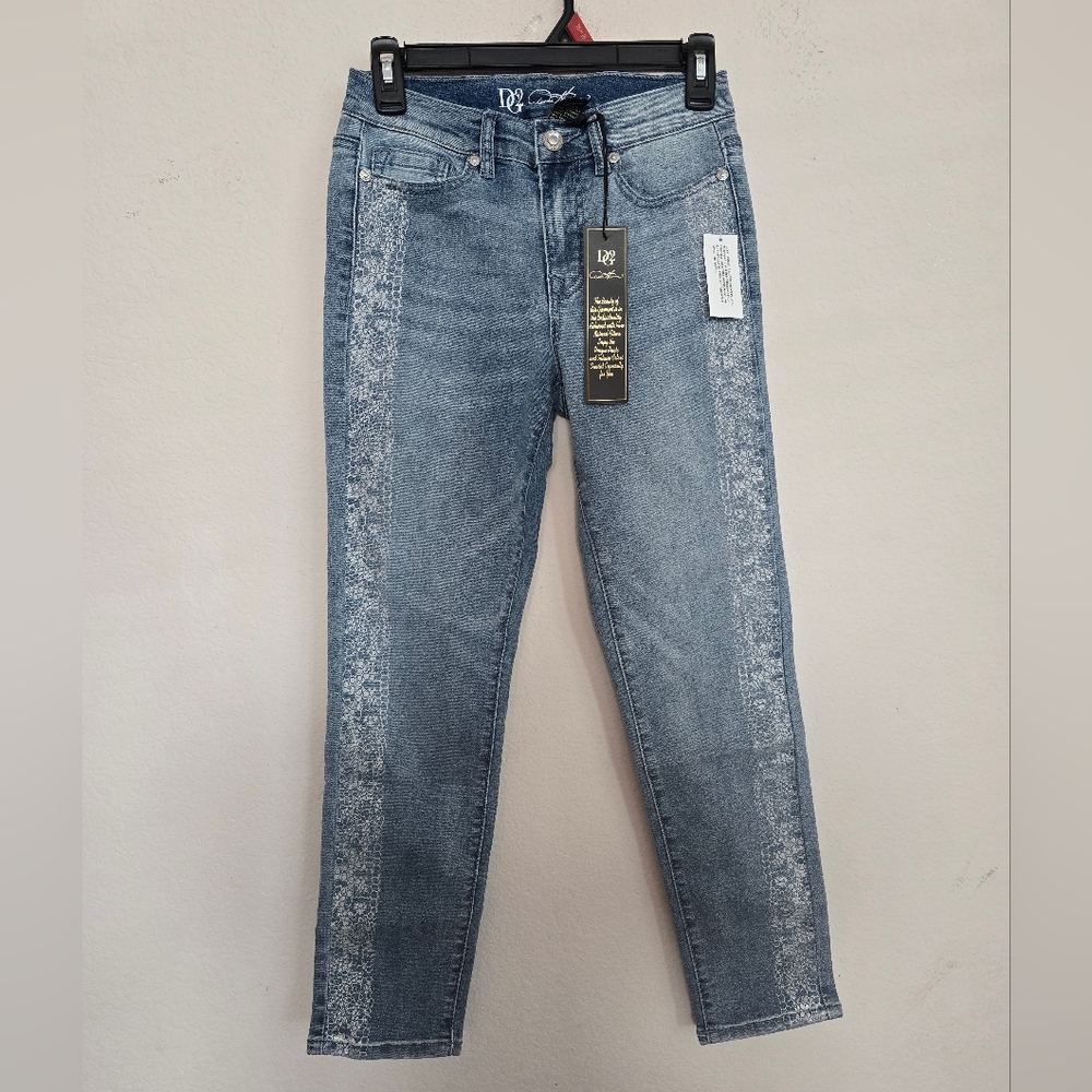 DG2 By Diane Gilman Ladies Snake Printed Jeans